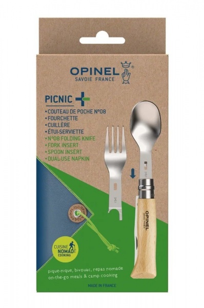 Zatvárací nôž | Súprava OPINEL PICNIC+ (vrátane noža N°08)